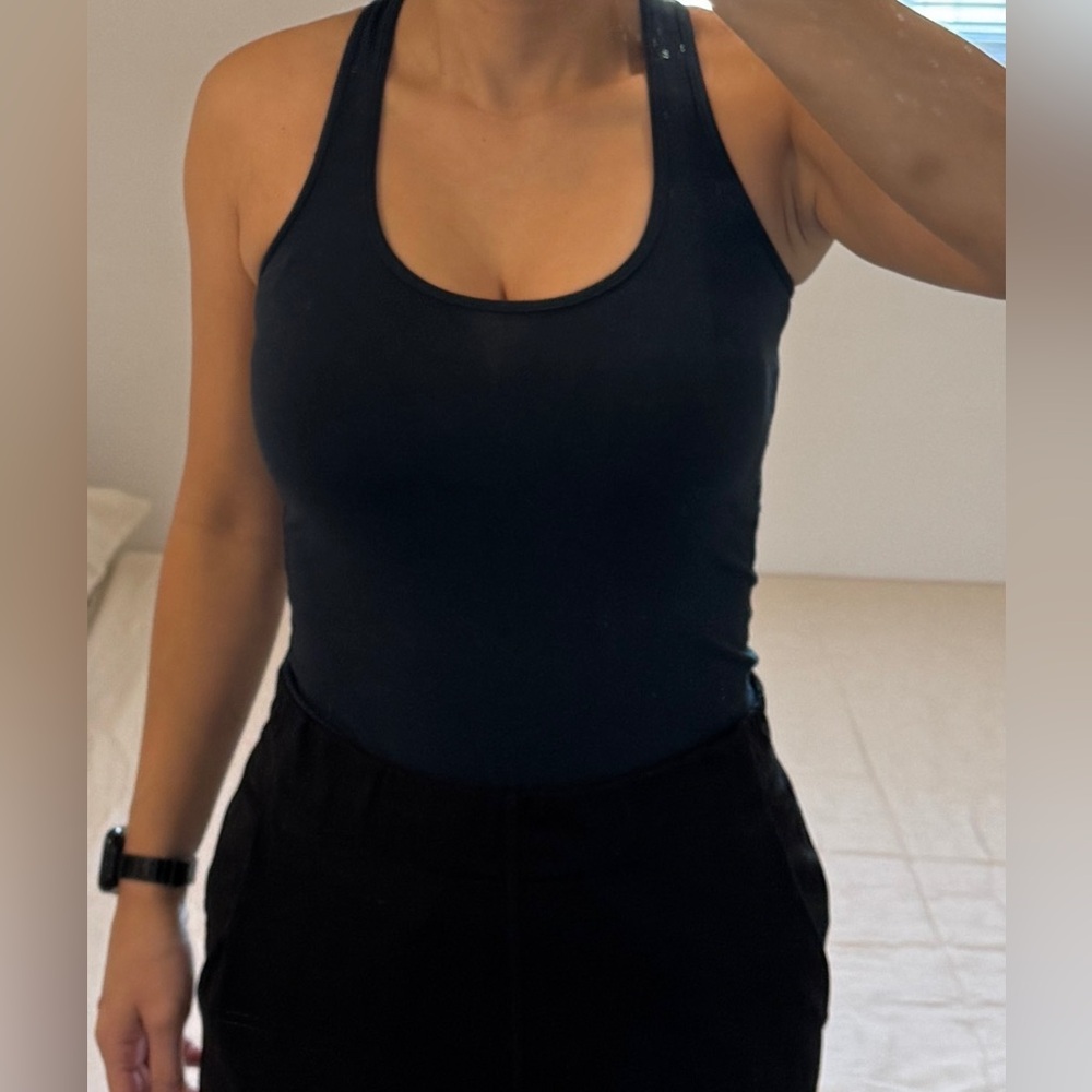 Lululemon Fitted Black Racerback Tank